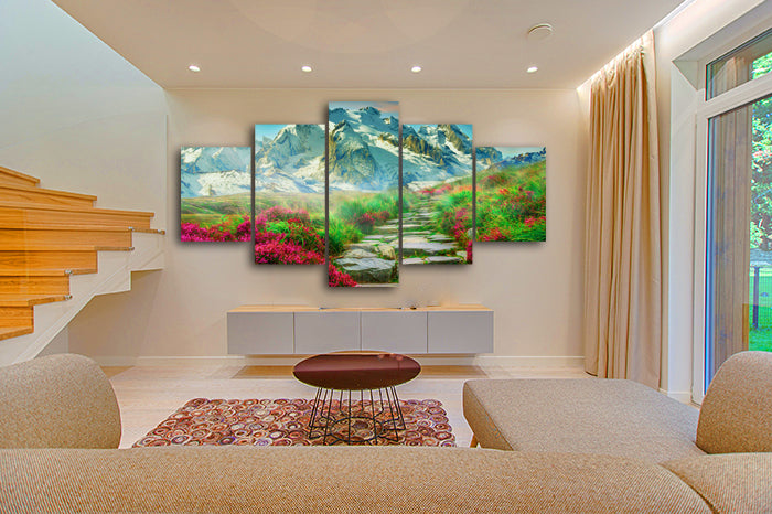 DIY Diamond Painting Mountain View Multi Panel