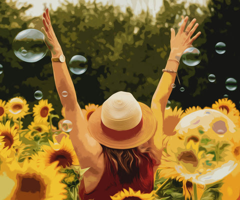 Image of Sunflower Field - DIY Diamond Painting