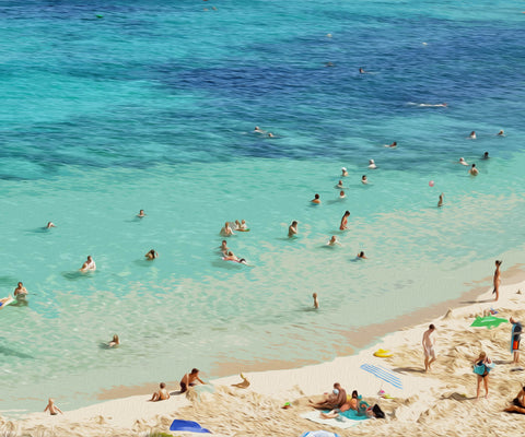 Image of People Having Fun at the Beach - DIY Diamond Painting