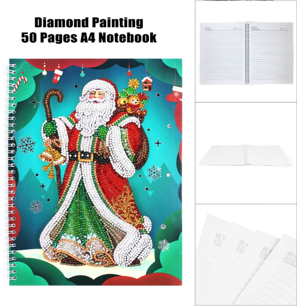 Santa Claus - DIY A5 Notebook Diamond Painting