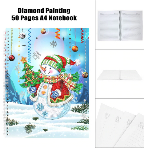 Image of Snowman - DIY A5 Notebook Diamond Painting
