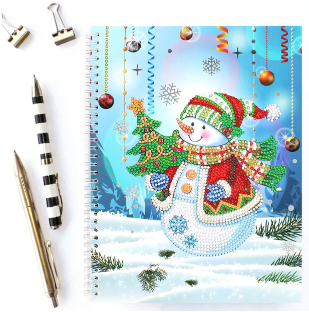Snowman - DIY A5 Notebook Diamond Painting