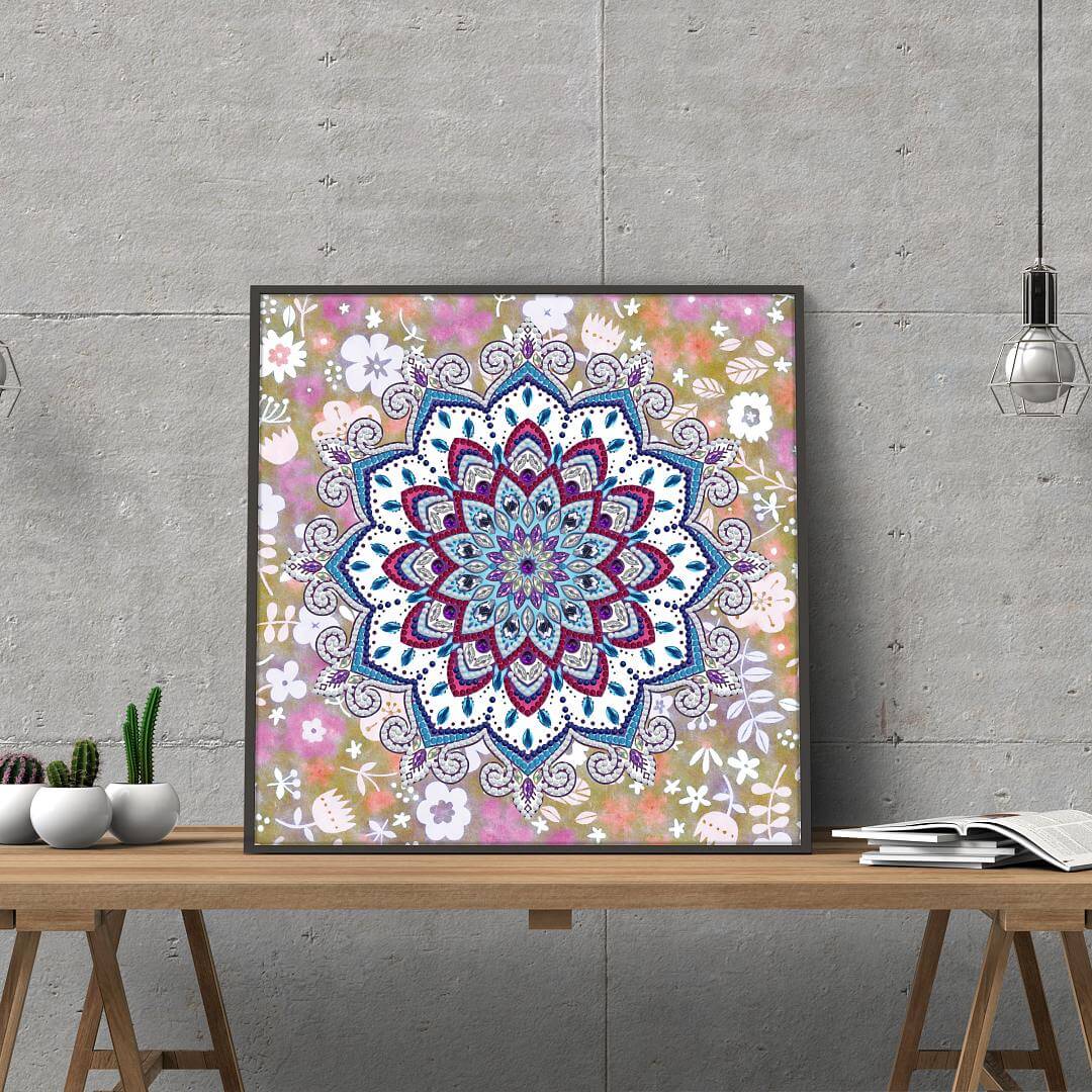 Mandala #2 - DIY Diamond Painting Glow in the Dark