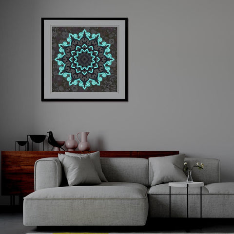 Image of Mandala #2 - DIY Diamond Painting Glow in the Dark