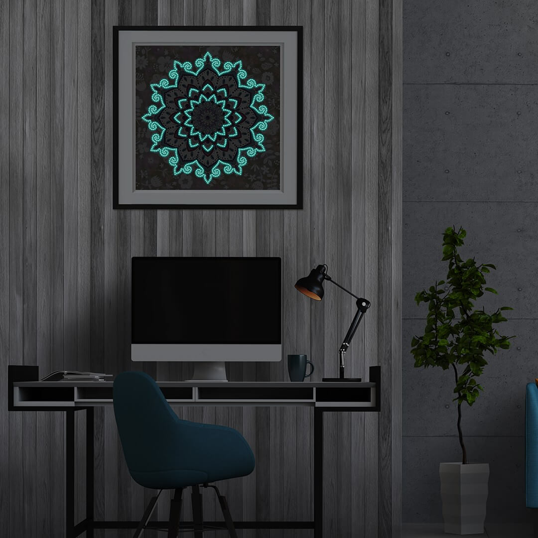 Mandala #2 - DIY Diamond Painting Glow in the Dark
