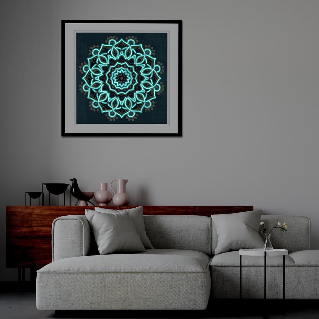 Mandala #3 - DIY Diamond Painting Glow in the Dark