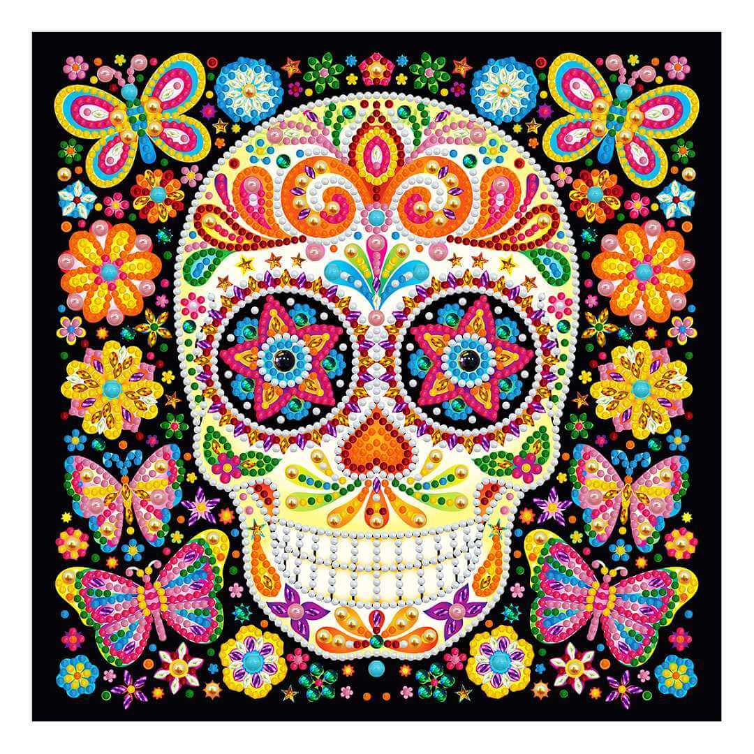 Doodle Skeleton Butterfly - DIY Diamond Painting Glow in the Dark