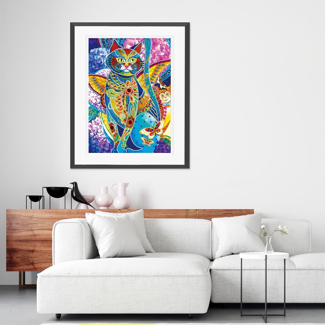 Doodle Cat - DIY Diamond Painting Glow in the Dark