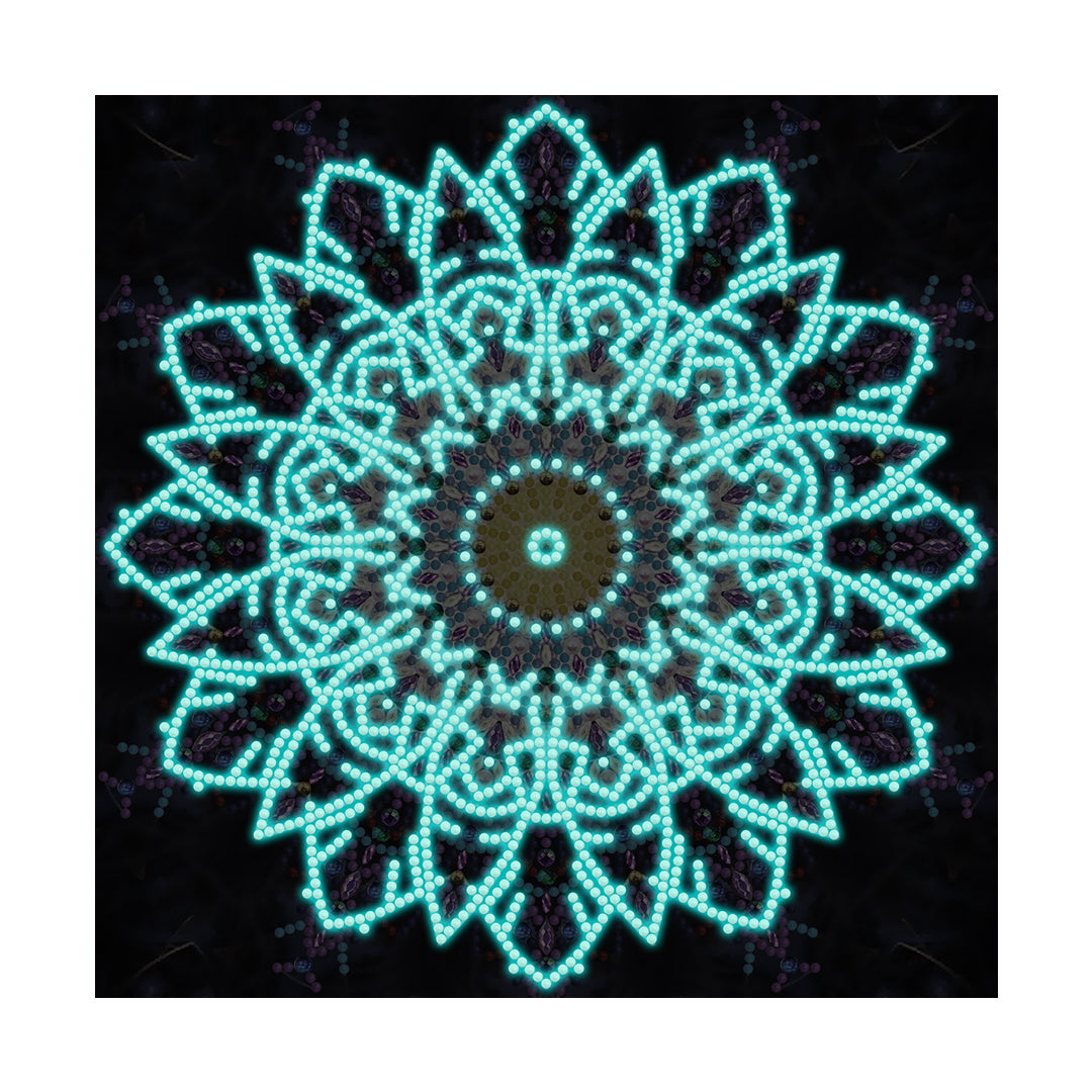Mandala #4 - DIY Diamond Painting Glow in the Dark