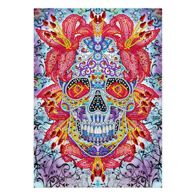 Doodle Skull - DIY Diamond Painting Glow in the Dark