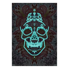 Doodle Skull - DIY Diamond Painting Glow in the Dark
