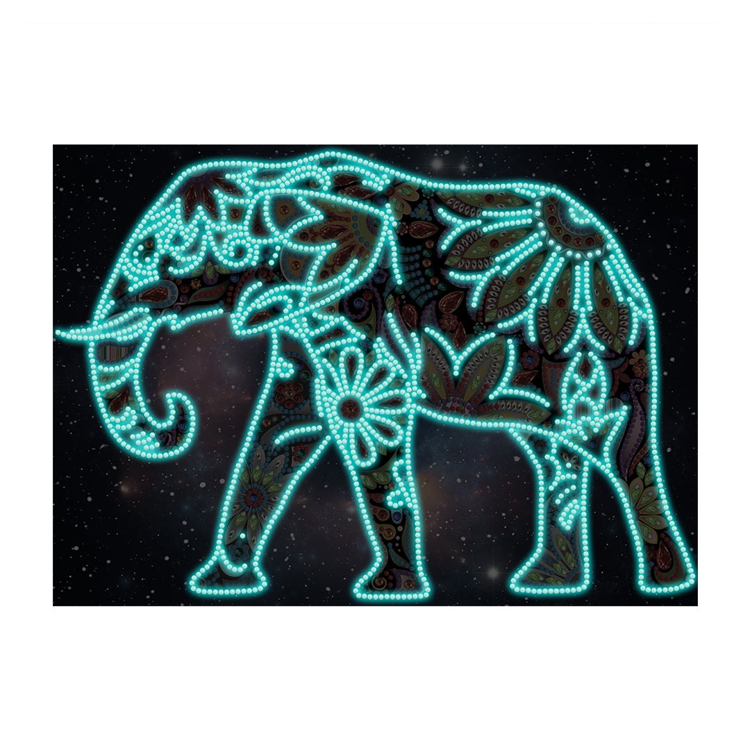 Elephant - DIY Diamond Painting Glow in the Dark