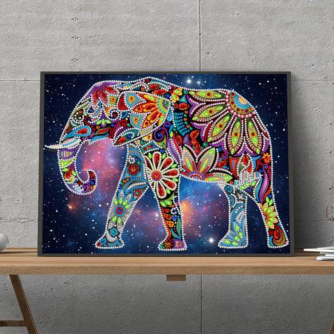 Image of Elephant - DIY Diamond Painting Glow in the Dark