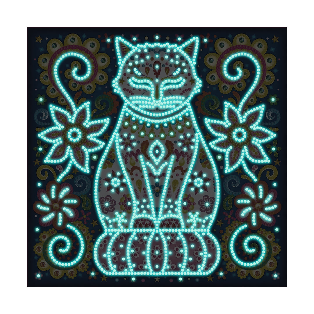 Cat - DIY Diamond Painting Glow in the Dark