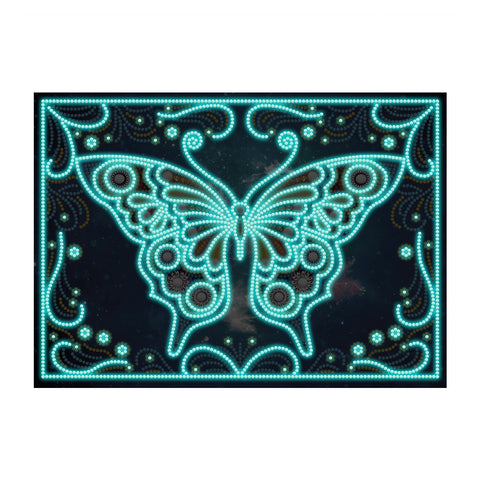 Image of Butterfly - DIY Diamond Painting Glow in the Dark