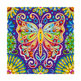 Doodle Butterfly - DIY Diamond Painting Glow in the Dark