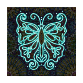 Doodle Butterfly - DIY Diamond Painting Glow in the Dark
