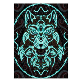 Fierce Wolf - DIY Diamond Painting Glow in the Dark
