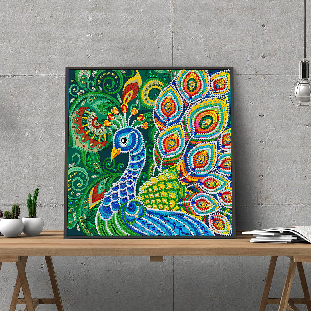 Peacock - DIY Diamond Painting Glow in the Dark