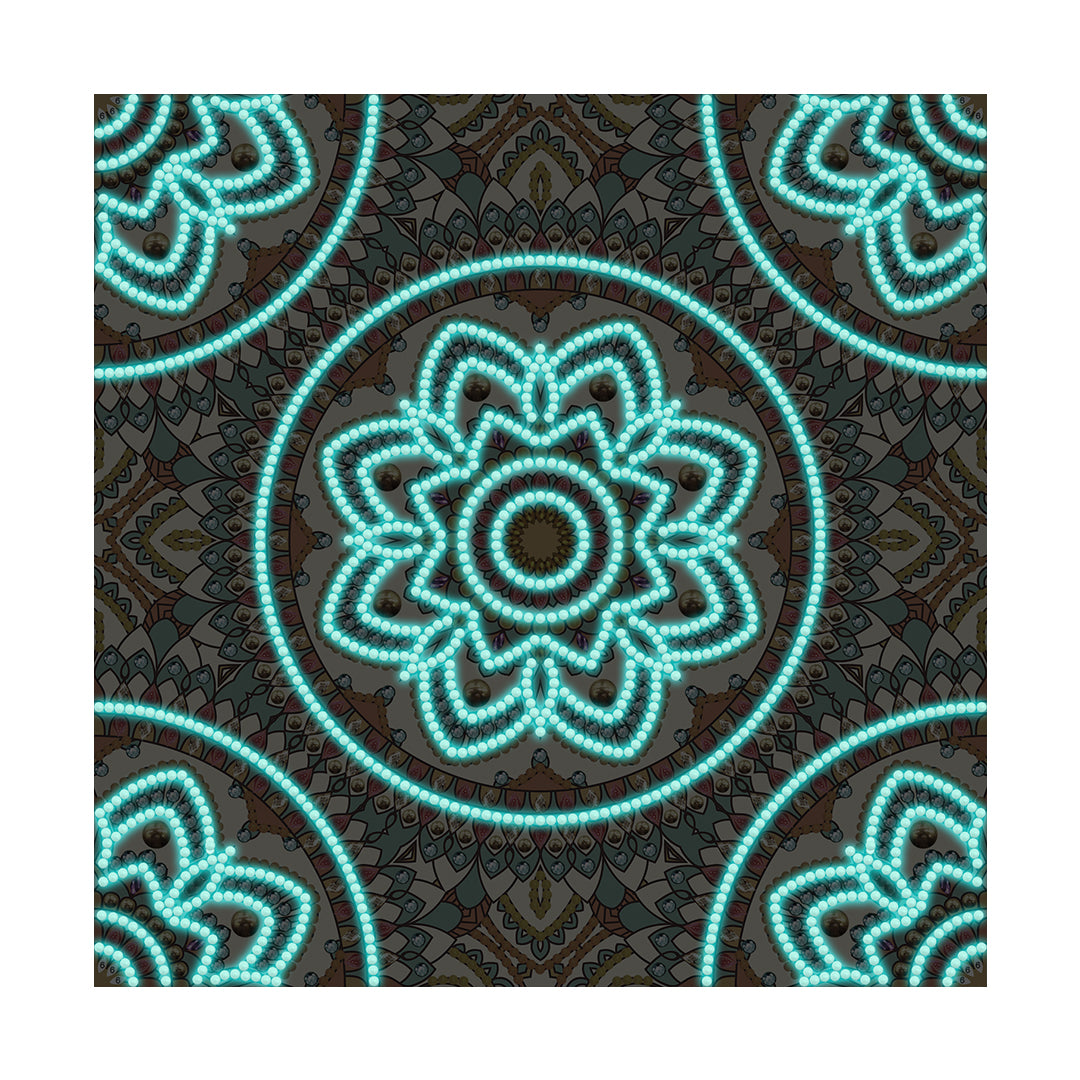 Mandala #7 - DIY Diamond Painting Glow in the Dark