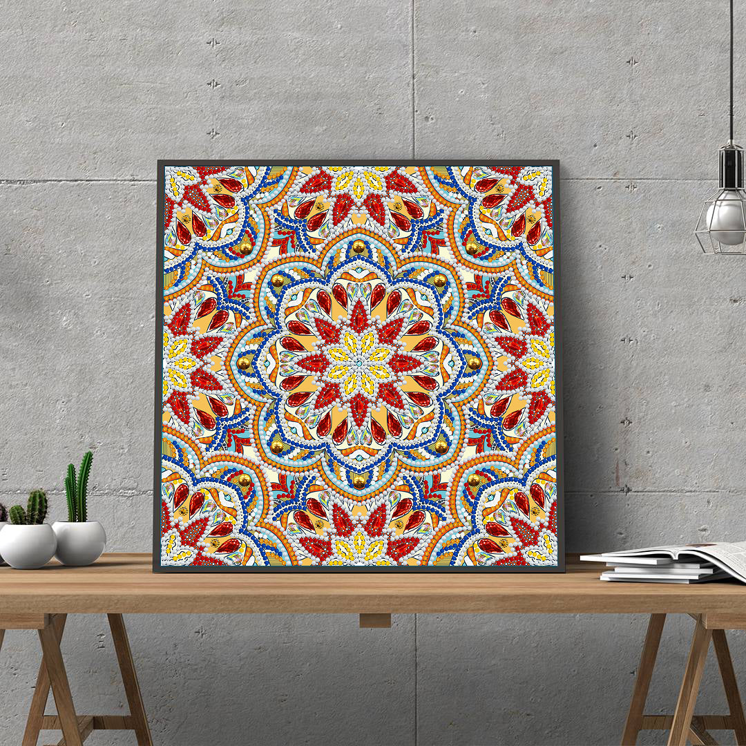 Mandala #9 - DIY Diamond Painting Glow in the Dark