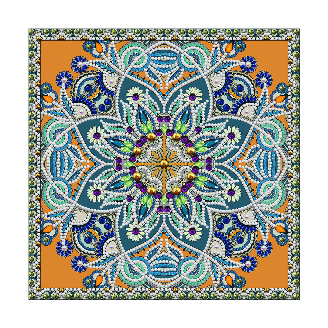 Mandala #10 - DIY Diamond Painting Glow in the Dark