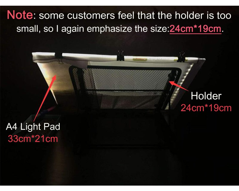 A4 LED Diamond Painting Light Pad Holder