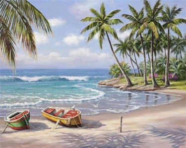 Tropical Bay - DIY Painting By Numbers