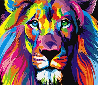 abstract lion