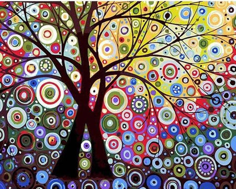 Abstract Tree - DIY Painting By Numbers