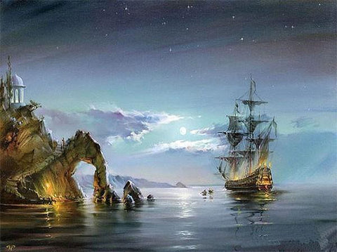 Image of The Black Pearl - DIY Painting By Numbers