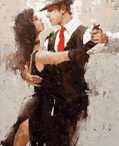 Dancing Salsa Couple -  DIY Painting By Numbers