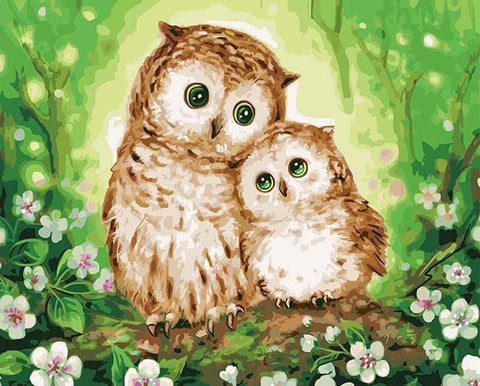 Image of Owl Lovers - DIY Painting By Numbers