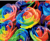 Abstract Colourful Roses - DIY Painting By Numbers