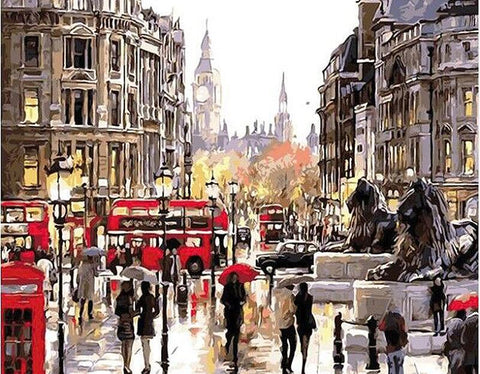 Image of London Streets - DIY Painting By Numbers