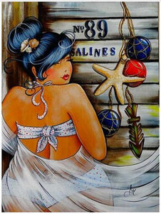 Girl in Salines  - DIY Diamond Painting