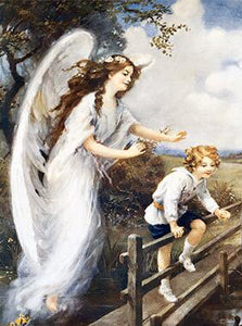 Children with Angel on the Bridge #6 - DIY Diamond Painting