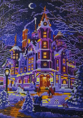 Castle in the Night LED Light - DIY Diamond Painting