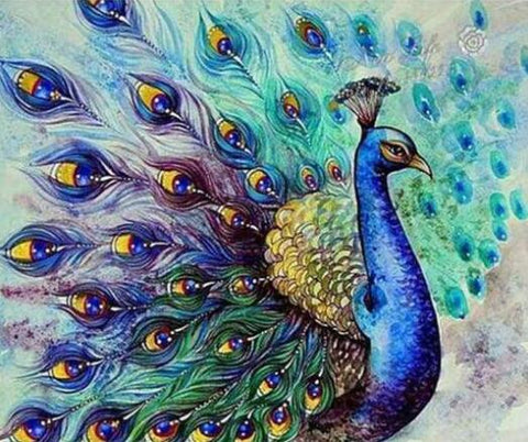 Image of Classic Peacock - DIY Diamond Painting