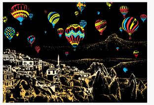 Image of Cappadocia - DIY Scratch Painting