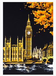 Image of London - DIY Scratch Painting