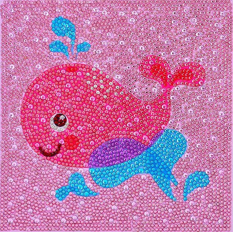 Image of Happy Whale - DIY Diamond Painting for Kids