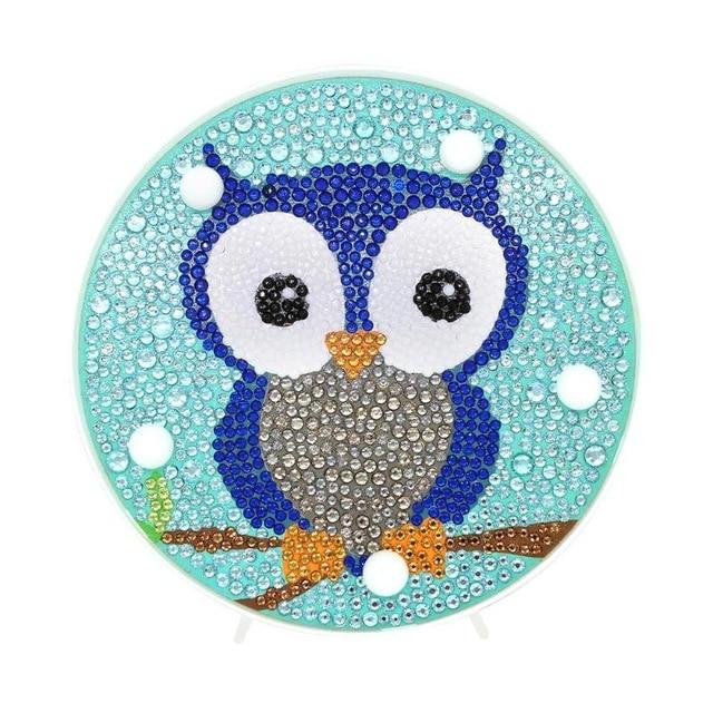Baby Owl - DIY Diamond Painting LED Lamp