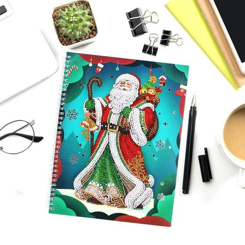 Image of Santa Claus - DIY A5 Notebook Diamond Painting