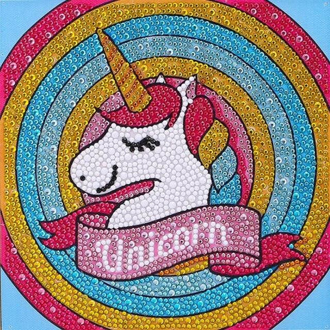 Image of Colorful Unicorn - DIY Diamond Painting for Kids