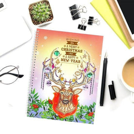 Christmas Deer - DIY A5 Notebook Diamond Painting