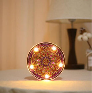 Mandala Lotus - DIY Diamond Painting LED Lamp