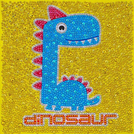 Lovely Dinosaur - DIY Diamond Painting for Kids