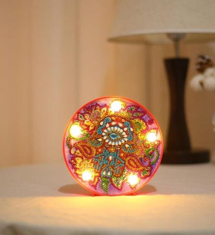 Mandala Eye - DIY Diamond Painting LED Lamp