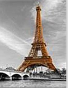 Image of Eiffel Tower in Vintage View - DIY Diamond Painting